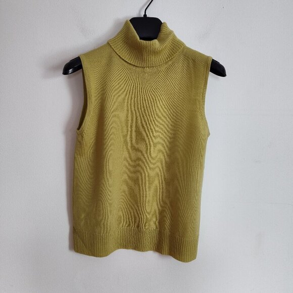 Ladies SZ PS Valerie Stevens Green Turtleneck Sweater - Picture 1 of 3